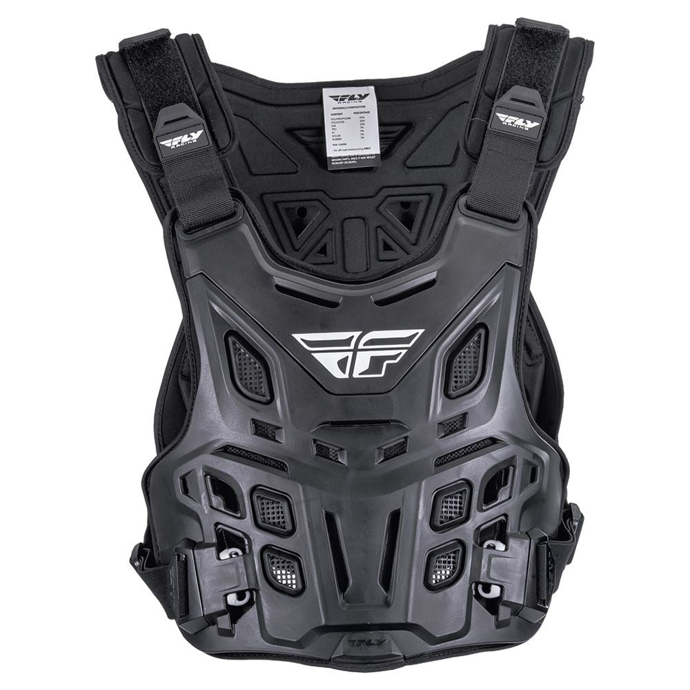 Fly Racing 2025 Motocross Revel Roost Guard Race CE Adult Black